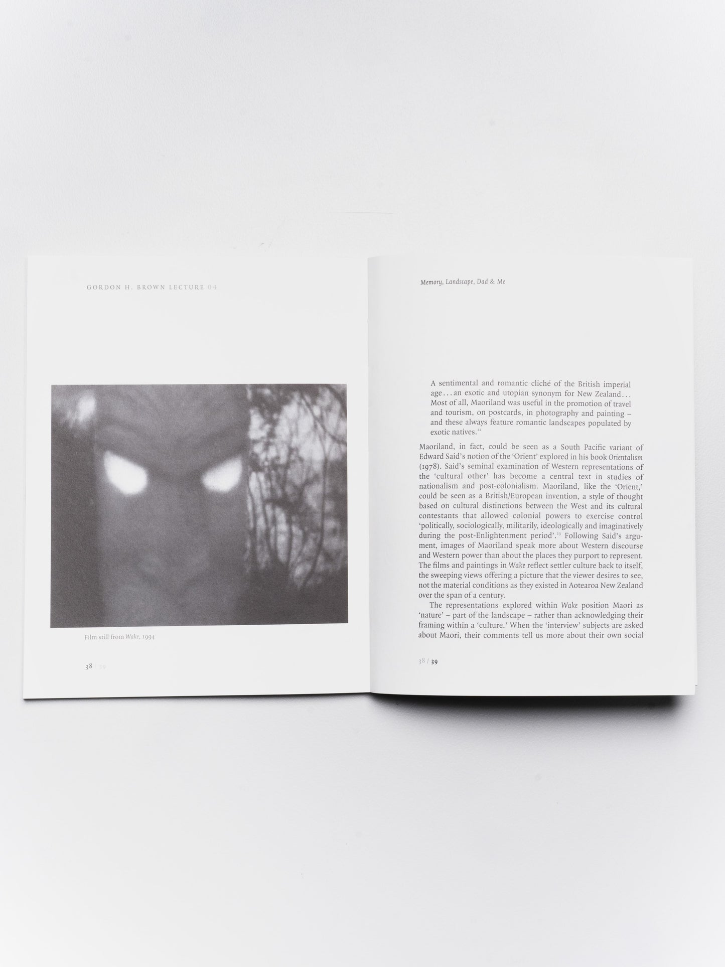 Gordon H. Brown Lecture 4: Annie Goldson, 'Memory, Landscape, Dad & Me' | 2006