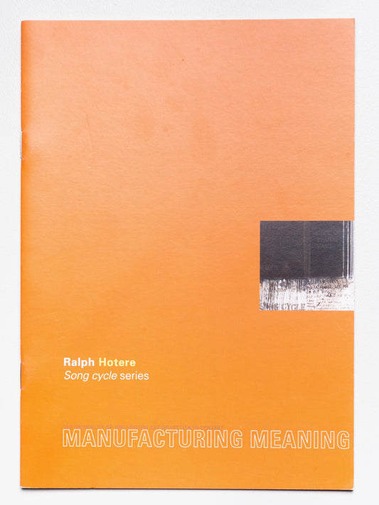 Manufacturing Meaning | Ralph Hotere: Song Cycle Series | 1999