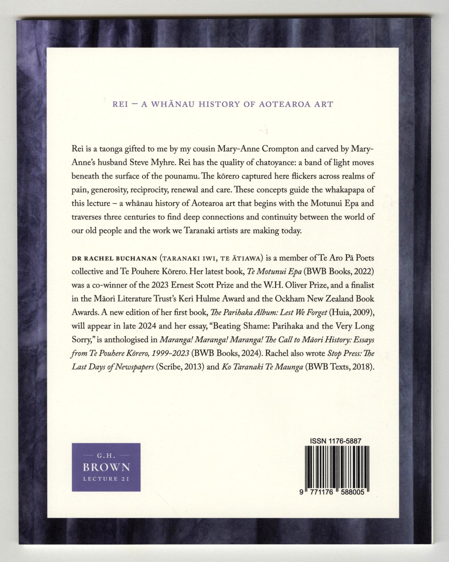 Gordon H. Brown Lecture 21: Rachel Buchanan, 'Rei - A Whānau History of Aotearoa Art' | 2024