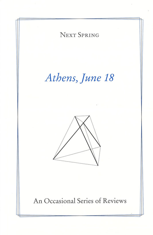 Next Spring: Elena Parpa, Athens, June 2018