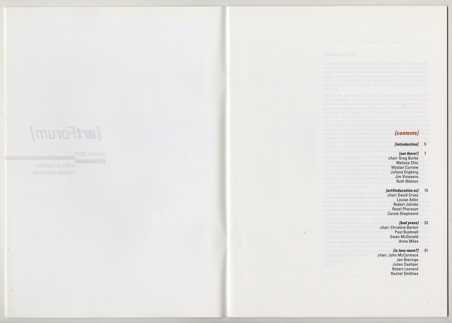 [artForum]: series 2001