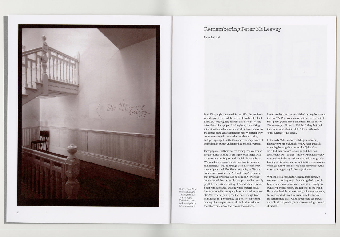 Still looking: Peter McLeavey and the last photograph | 2018